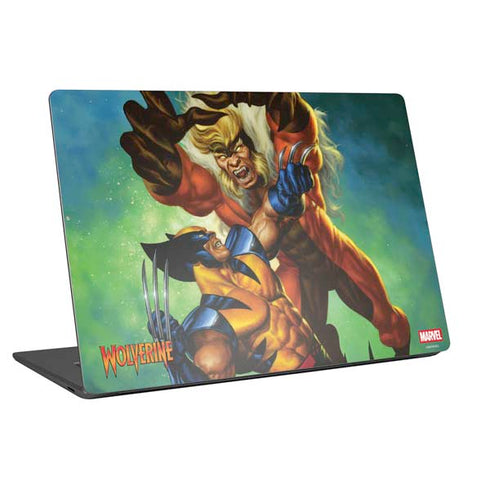 Marvel X-Men Wolverine Vs Sabretooth Universal Laptop 16in (13 x 9.4in) Skin